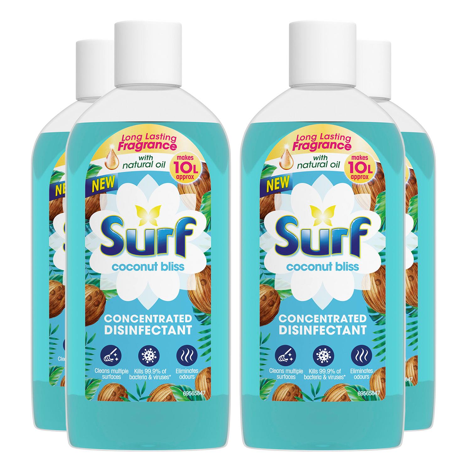 Concentrated Disinfectant Coconut Bliss Multi-purpose Cleaner, 240ml, 4pk | Set-of-4