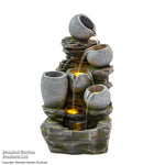 River Rock Cascading Pots Water Feature
