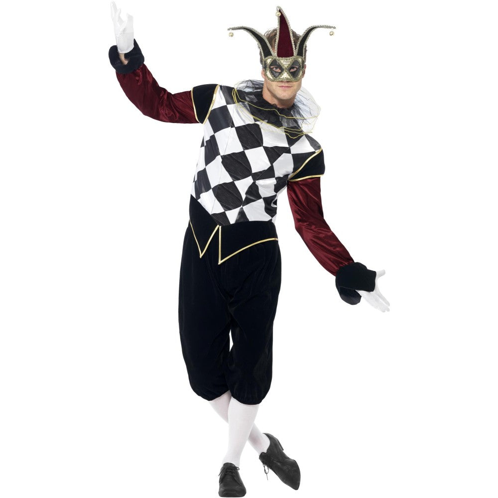 Gothic Venetian Harlequin Costume | Medium