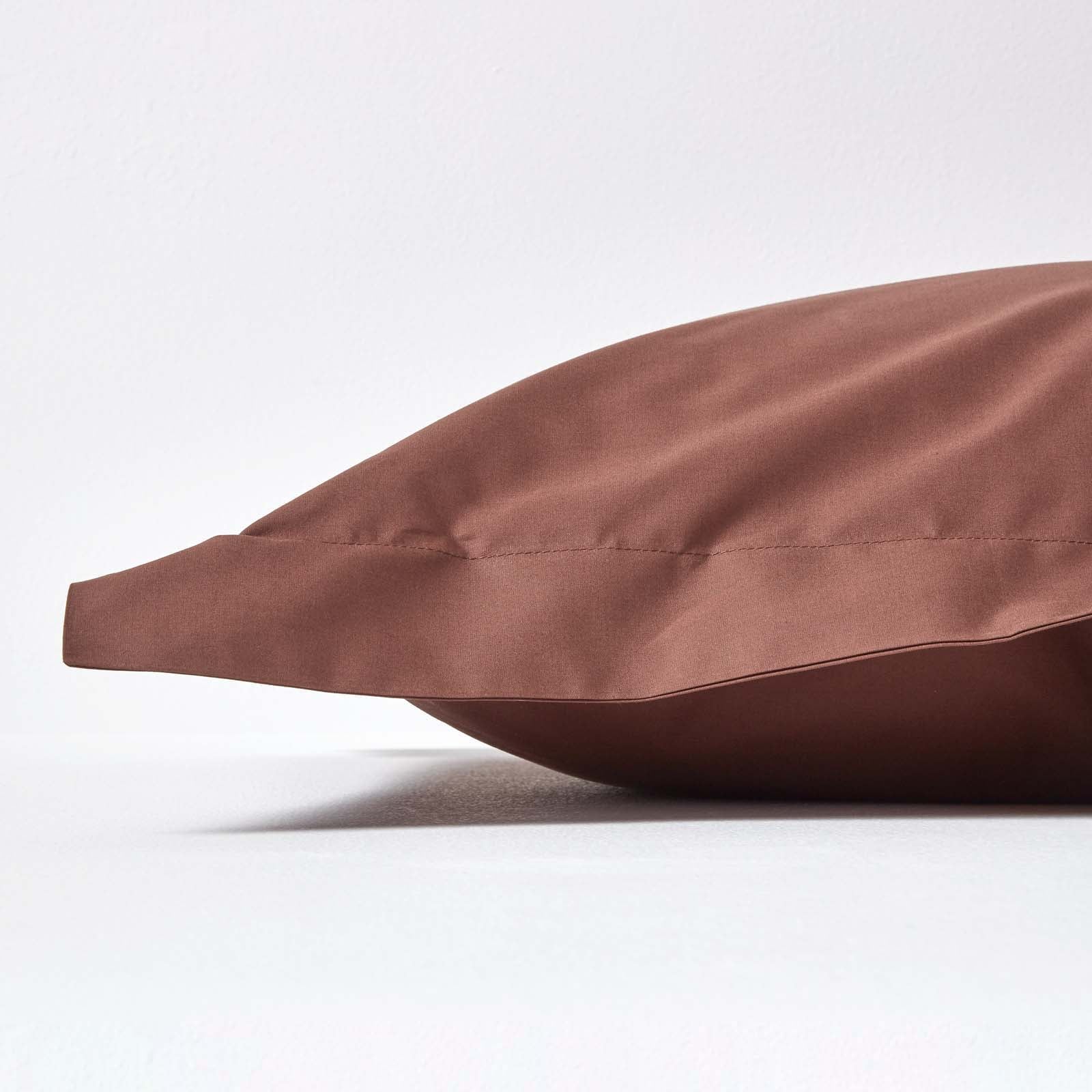 Egyptian Cotton Oxford Pillowcase 200 Tc | 48 x 74cm | Chocolate