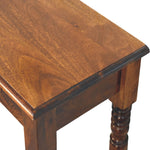 Solid Wood Heritage Turned-leg Console Table