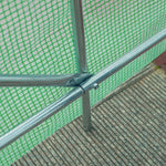 Walk-in Polytunnel Greenhouse 2.5x2m - Green