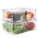 4pcs Transparent Refrigerator Bins Organizer Set