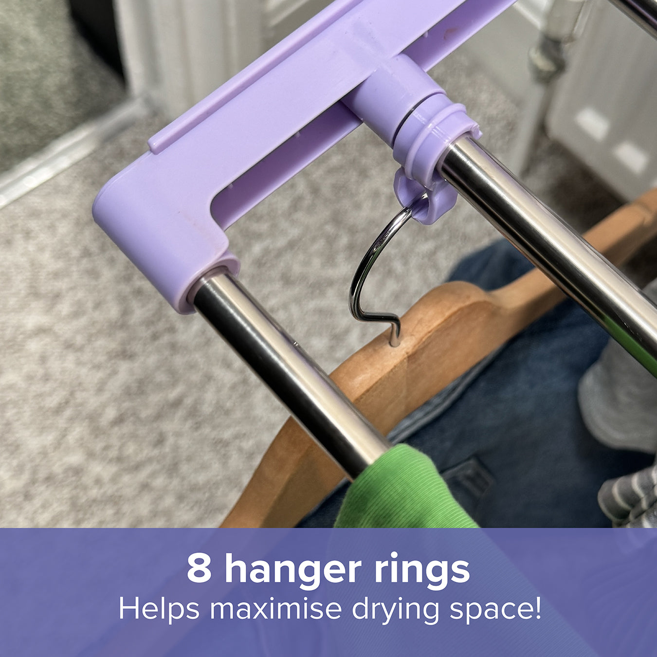 Speedi Dry Extendable Over Radiator Airer | Lilac