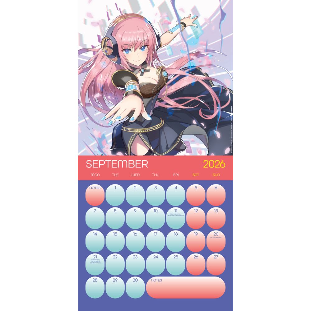 2026 Square Calendar Official Product