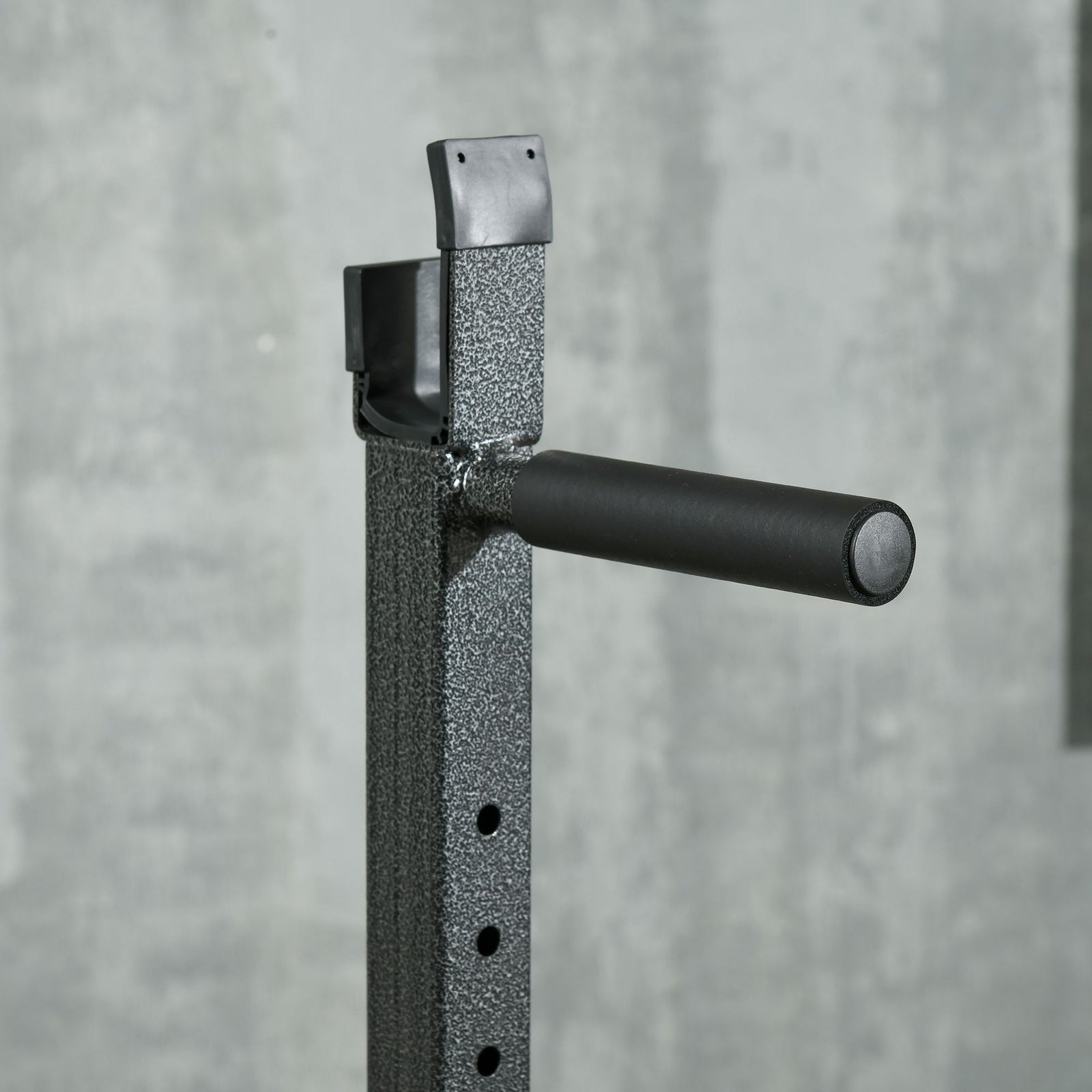 Heavy-duty Squat Rack Adjustable Weight Barbell Stand | Black