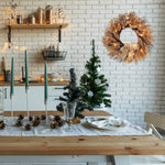 Golden Wheat Ears Thanksgiving Wreath With Led Lights