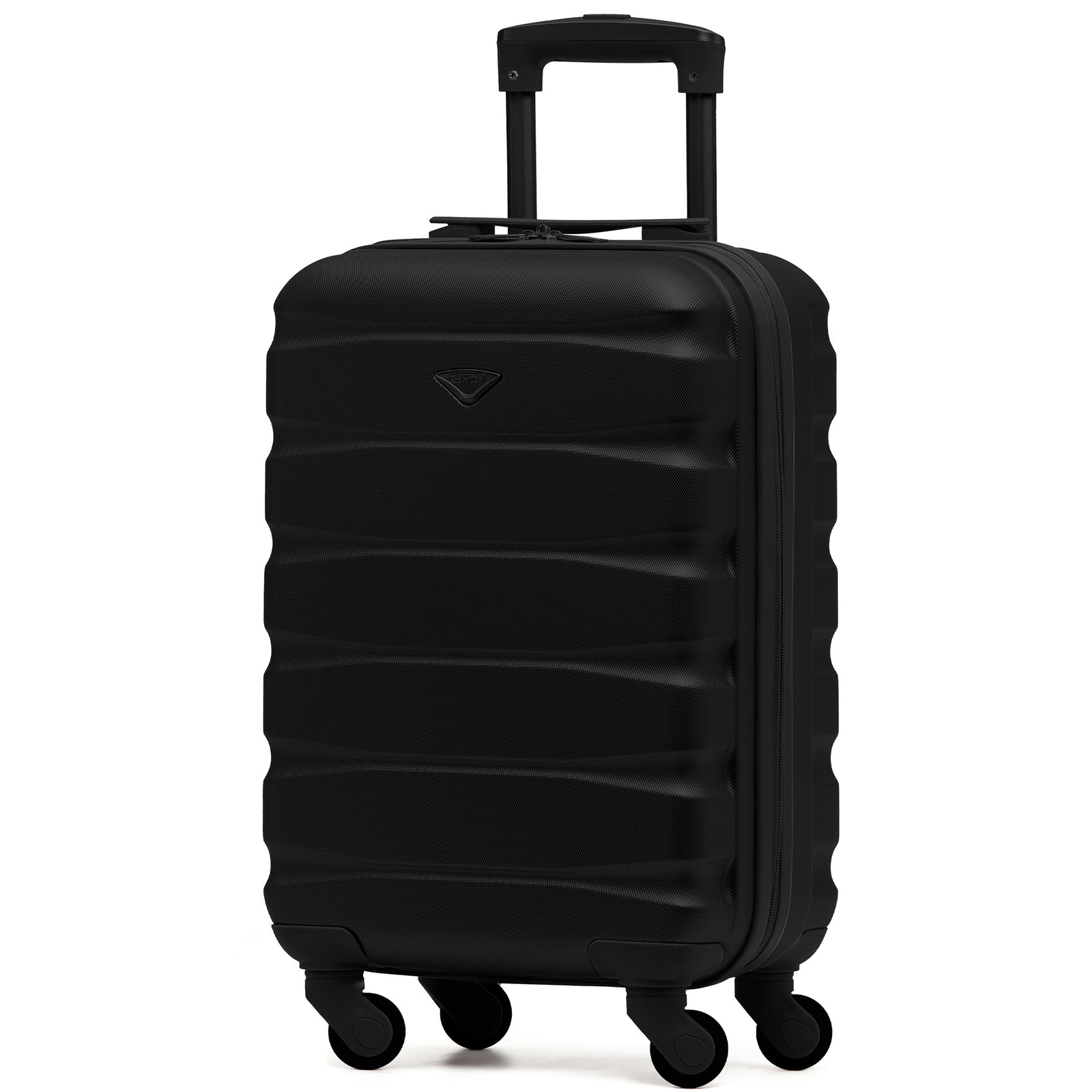 55x35x20cm Cabin Carry On Suitcase Hard Shell Overhead Luggage 100+ Airlines Approved | Cabin | Jet Black