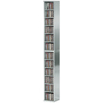HOMCOM Set Of 2 Cd Storage Units With Adjustable Shelves, High Gloss