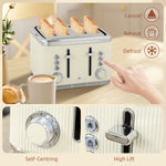 Rapid Boil Kettle & Toaster Set | Cream