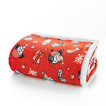 Rocking Robin Cuddly Sherpa Fleece Throw