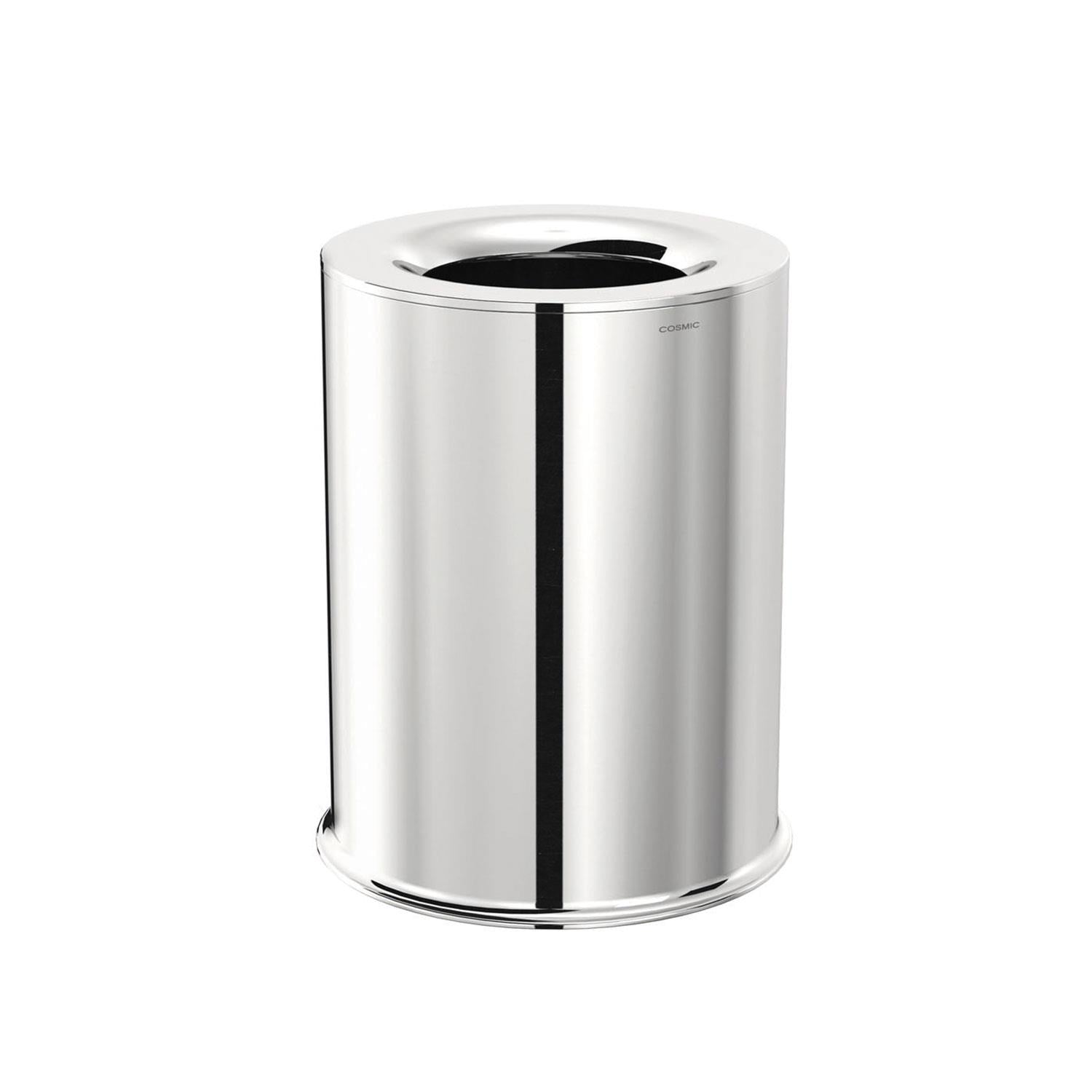 Bathroom Bin Trash Can, 5l Capacity, Silver. Collection As+