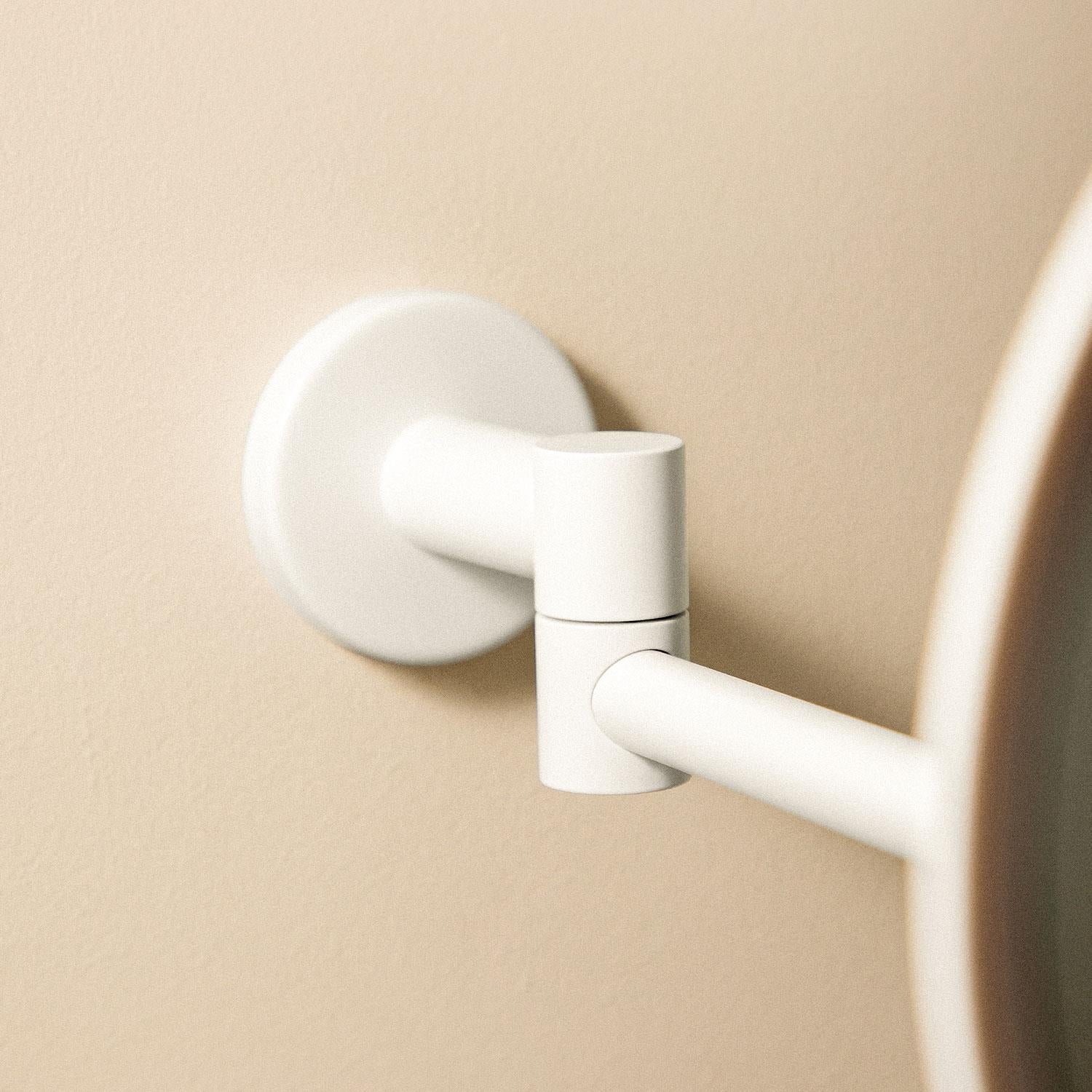Wall Magnifying Mirror, Matt White Architect Sp (x5)
