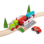 Railway Level Crossing for Wooden Train Sets