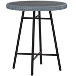 Outdoor Coffee Table, Plastic Wood Top, X-shape Support