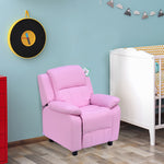 Kids Recliner Armchair Game Chair Sofa Children Seat In Pu Leather | Pink