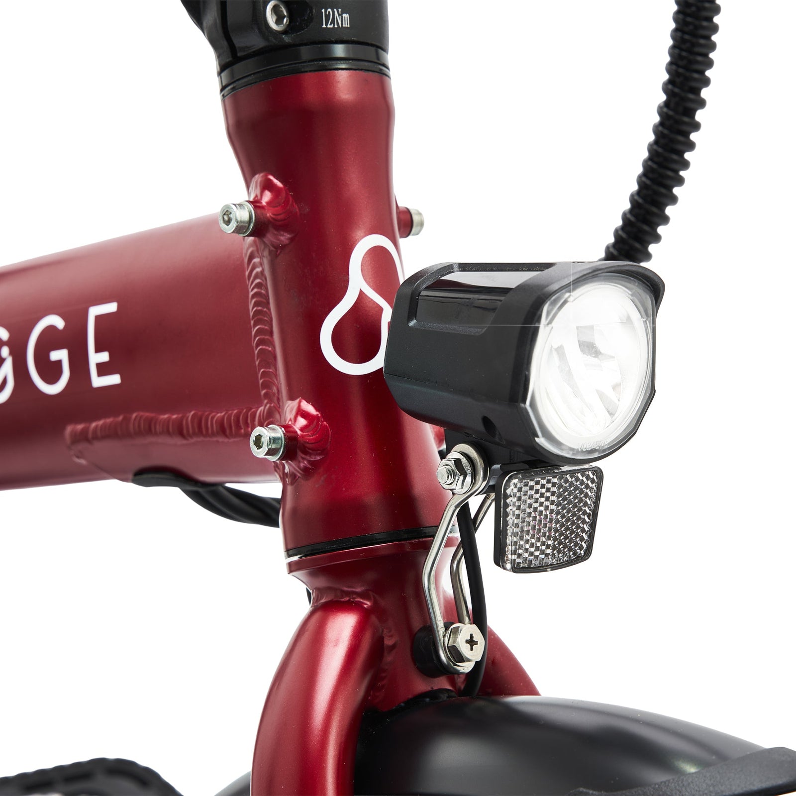 Virum 2025 Folding Bike - Lightweight E-bike | Red