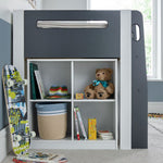 Lacy Storage Mid Sleeper Bed | Single | Grey