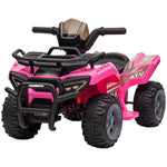 6v Kids Electric Ride On Car Toddler Quad Bike Atv For 18-36 Month | Pink