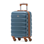 55x35x20cm Cabin Carry On Suitcase Hard Shell Overhead Luggage 100+ Airlines Approved | Cabin | Blue
