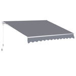 3x2.5m Manual Patio Awning, Crank Handle