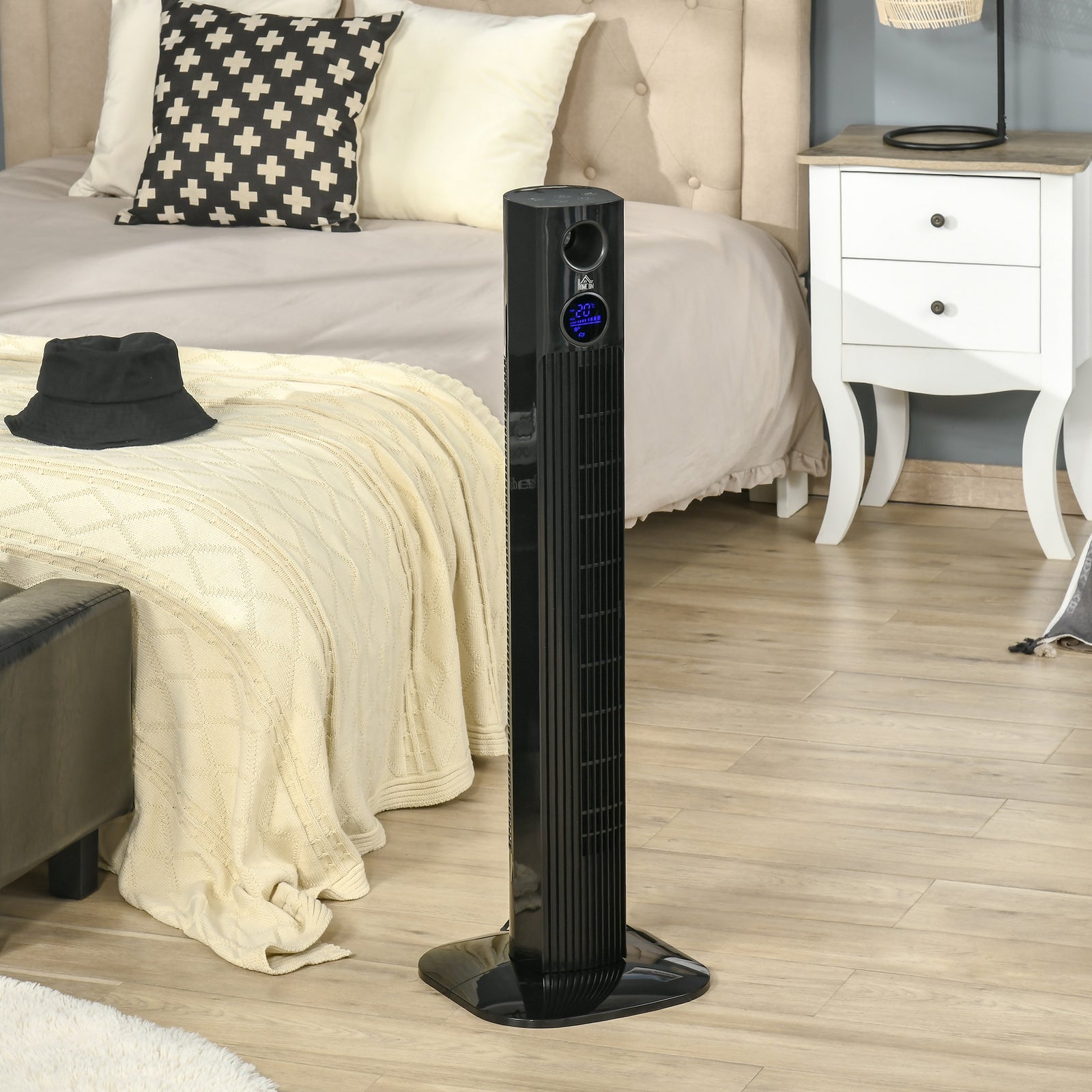 HOMCOM Aroma Tower Fan Cooling For Bedroom W/ Oscillating