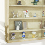 5-tier Wall Display Shelf Unit Cabinet W/ Shelves | Yellow