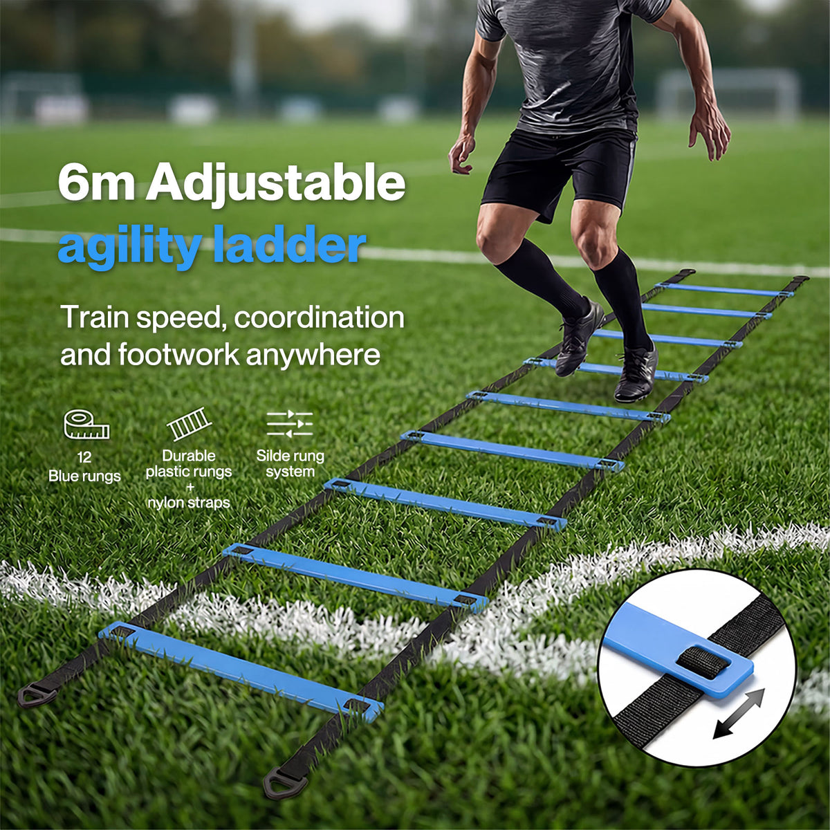 Centra Football Agility Training Slalom Poles Speed Soccer Equipment