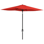 2 X 3(m) Garden Parasol Rectangular Market Umbrella W/ Crank