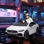 Aiyaplay Mercedes-amg Cla 45 Licensed 12v Ride On Car W/ Music | White