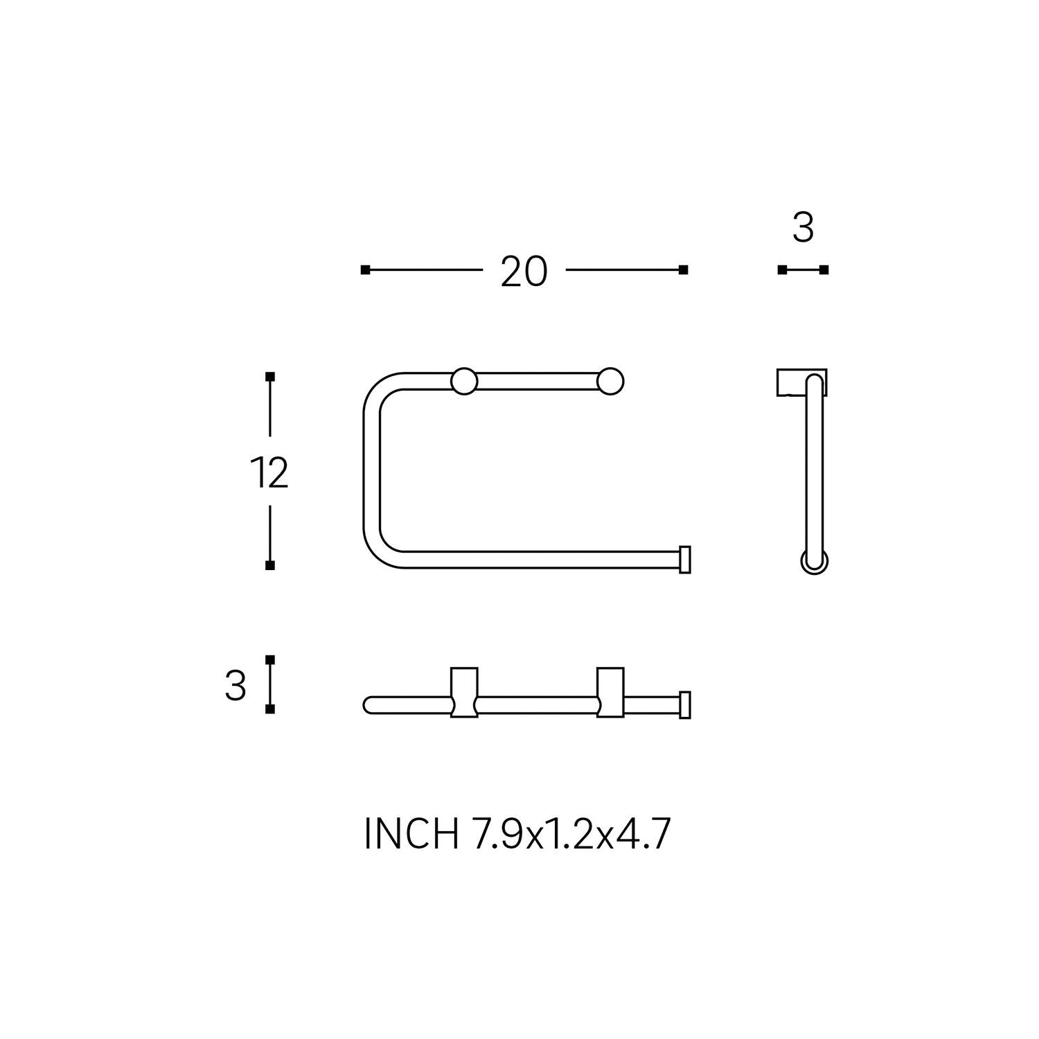 Towel Ring, Matt Stainless Steel, Wall-mounted, Collection Logic