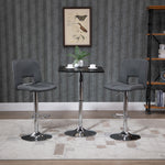 Height Adjustable Bar Table, Square Top, Metal