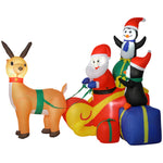 Blow Up Outdoor Christmas Decoration With Built-in Led Lights