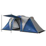 Family Camping Tent 3000mm Waterproof 8-12 Person | Blue