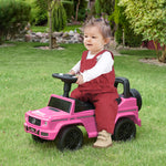 Benz G350 Kids Ride On Sliding Car W/ Under Seat Storage No Power | Pink