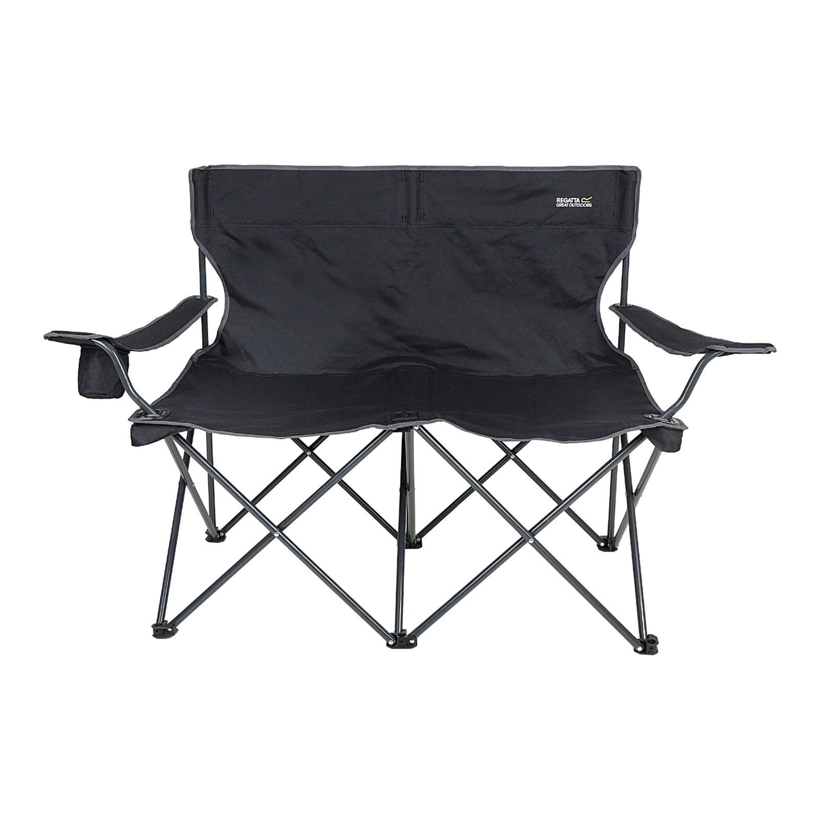 Isla Logo Travel 2 Person Camping Chair | One Size | Black