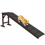Pawhut Pet Ramp For Dogs Cats W/ Non-slip Carpet For Bed Sofa, 188x40.5x63.5cm