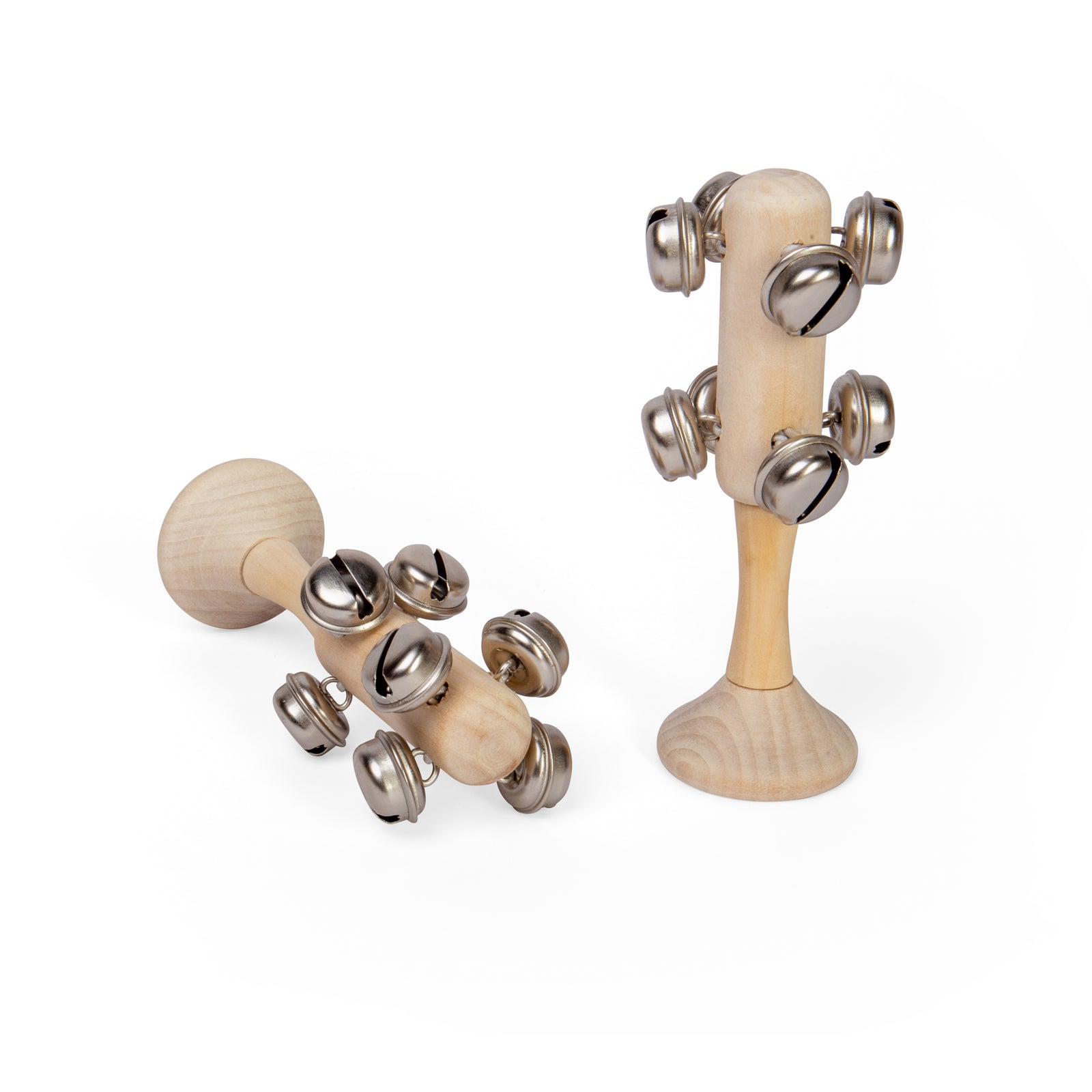 Bigjigs Toys Natural Mini Bell Stick 2 Pack