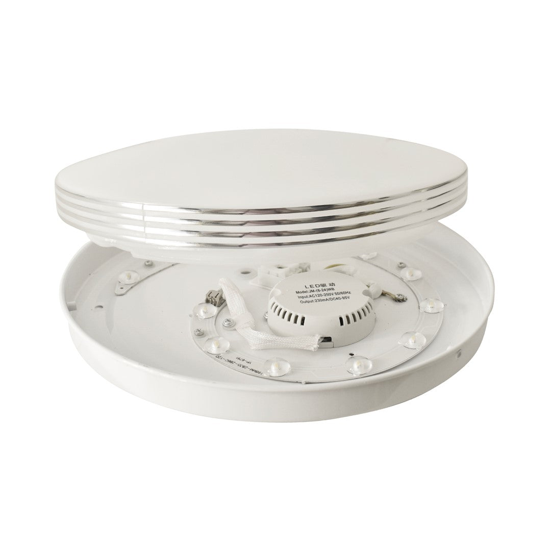 Bravo Led Ceiling Or Wall Lamp Stylish And Durable Ip44 Suitable For Kitchens Bathrooms Or Outdoor Settings | 26cm | White