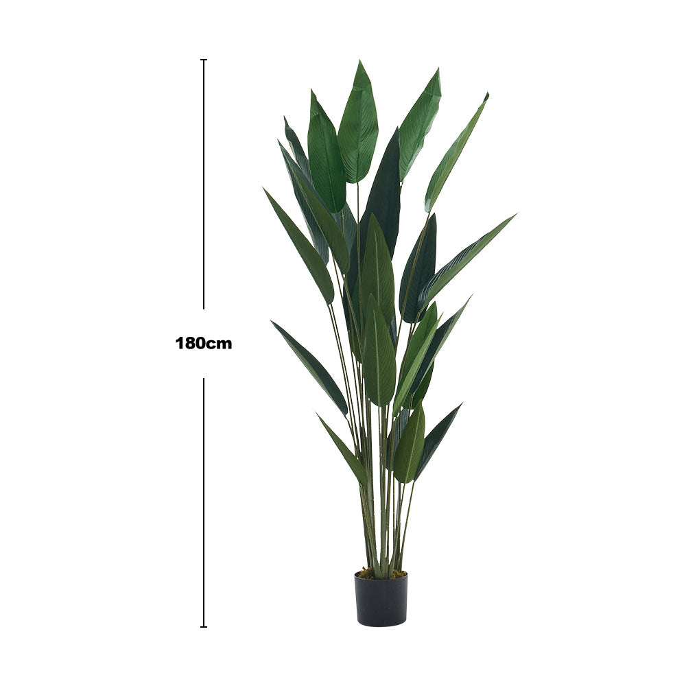160cm/180cm Artificial Bird Of Paradise Plant Fake Tropical Tree In Pot | Large