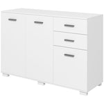 Sideboard Kitchen Storage Cabinet 2 Drawers And Shelves | One Size | White