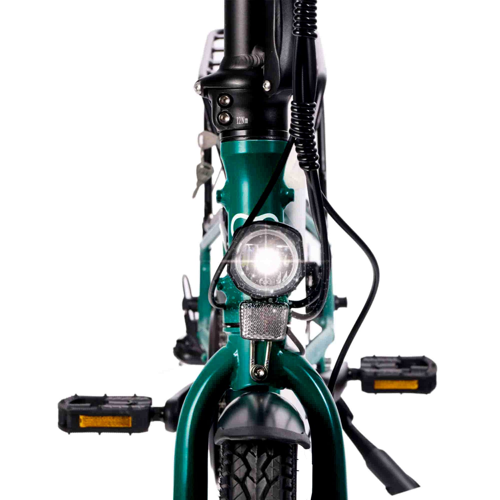 Virum 2025 Folding Bike - Lightweight E-bike | Green