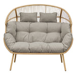 Cocona 2 Seat Standing Egg Chair | One Size | Light Brown