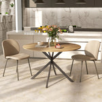 HOMCOM 120 Cm Dining Table For 4, Industrial Kitchen Table With Steel Legs