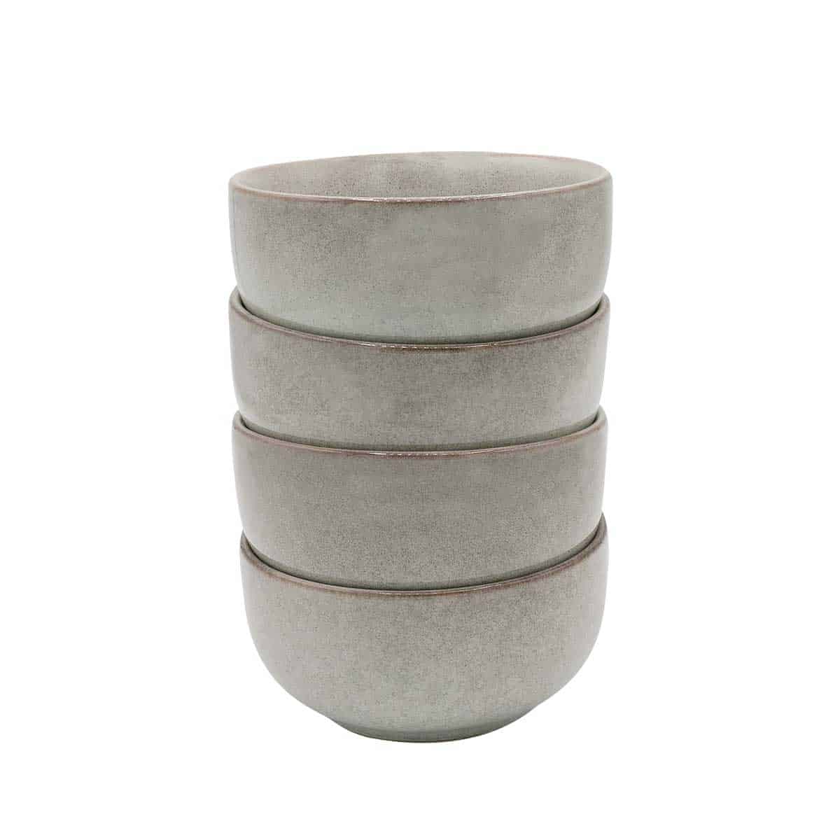 Set Of 4 Nordic Stoneware Dipping Bowls | Set of 4 | Grey