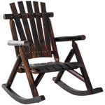 Patio Adirondack Rocking Chair, Rustic Fir