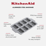 KitchenAid Cookware Metal Bakeware Mini Rectangular Cake Pan
