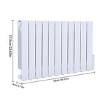 11 Fins 1800w Electric Oil Filled Radiator Space Panel Heater With Led Screen