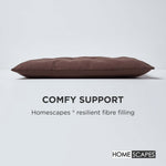 100% Cotton Seat Pads Plain Chair Cushions For Dining Room, Kitchen, Or Outdoor Garden Use | Set-of-1 | Chocolate