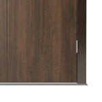4.6 X 9ft Outdoor Metal Storage Shed With 3d Brown Wood Grain Finish,garden Tool Storage House, Double Doors, 2 Vents & 4 Hooks